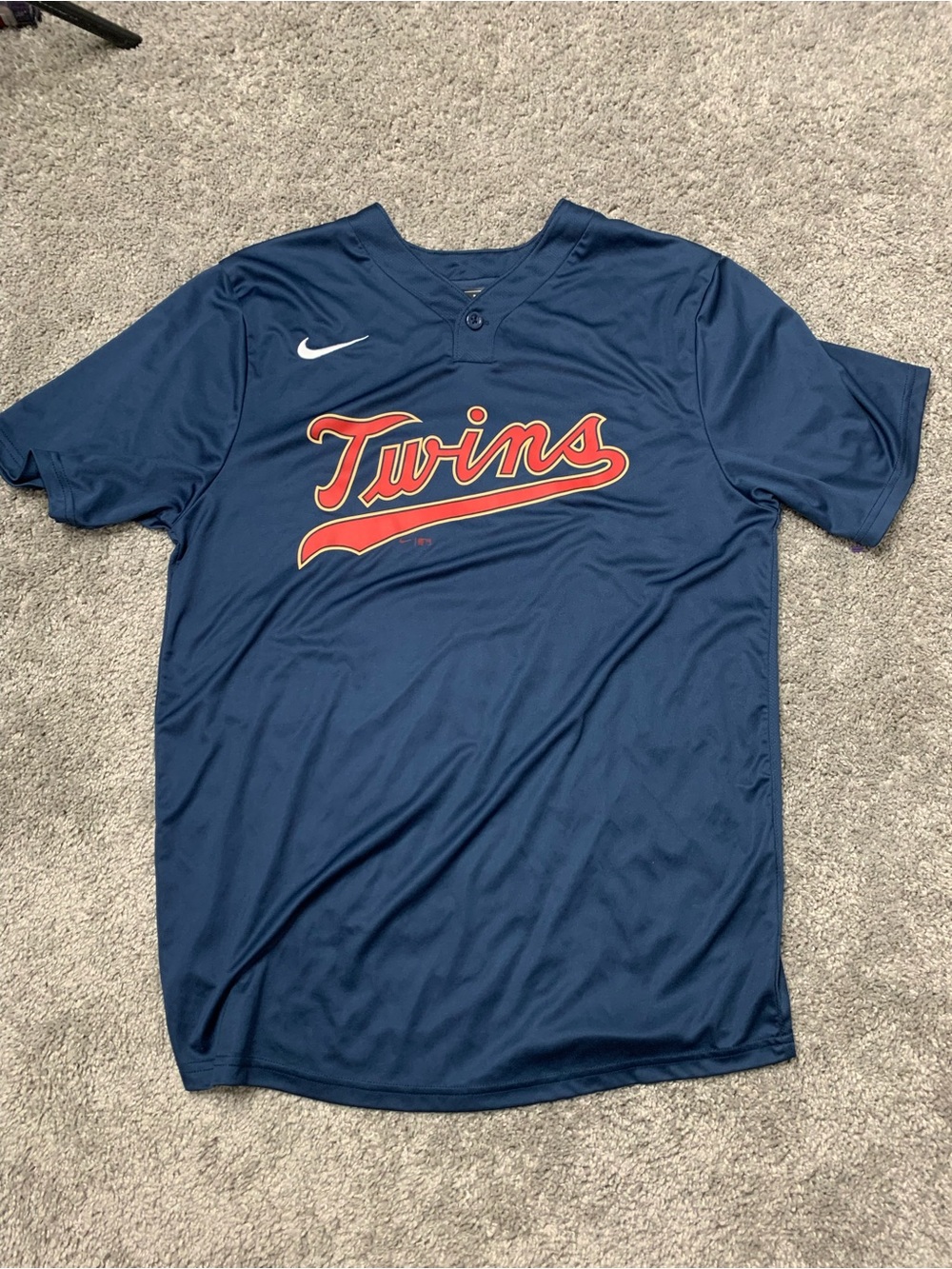 Nike Twins Navy Basebally Training Jersey